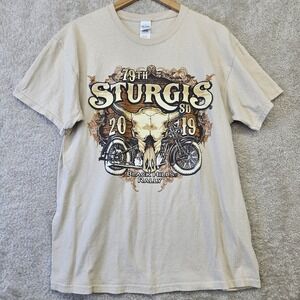 Sturgis Mens L Large T-shirt Black Hills Motorcycle Rally 79th Anniversary 2019